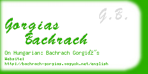 gorgias bachrach business card